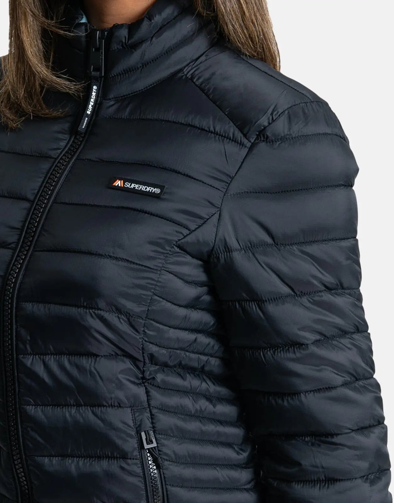 Superdry Fuji Lite Padded Puffer Black Jacket - Subwear