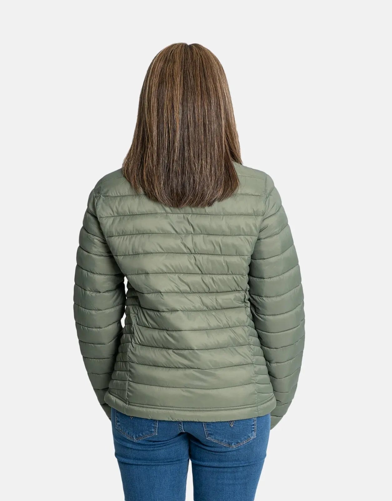 Superdry Fuji Lite Padded Puffer Olive Green Jacket - Subwear