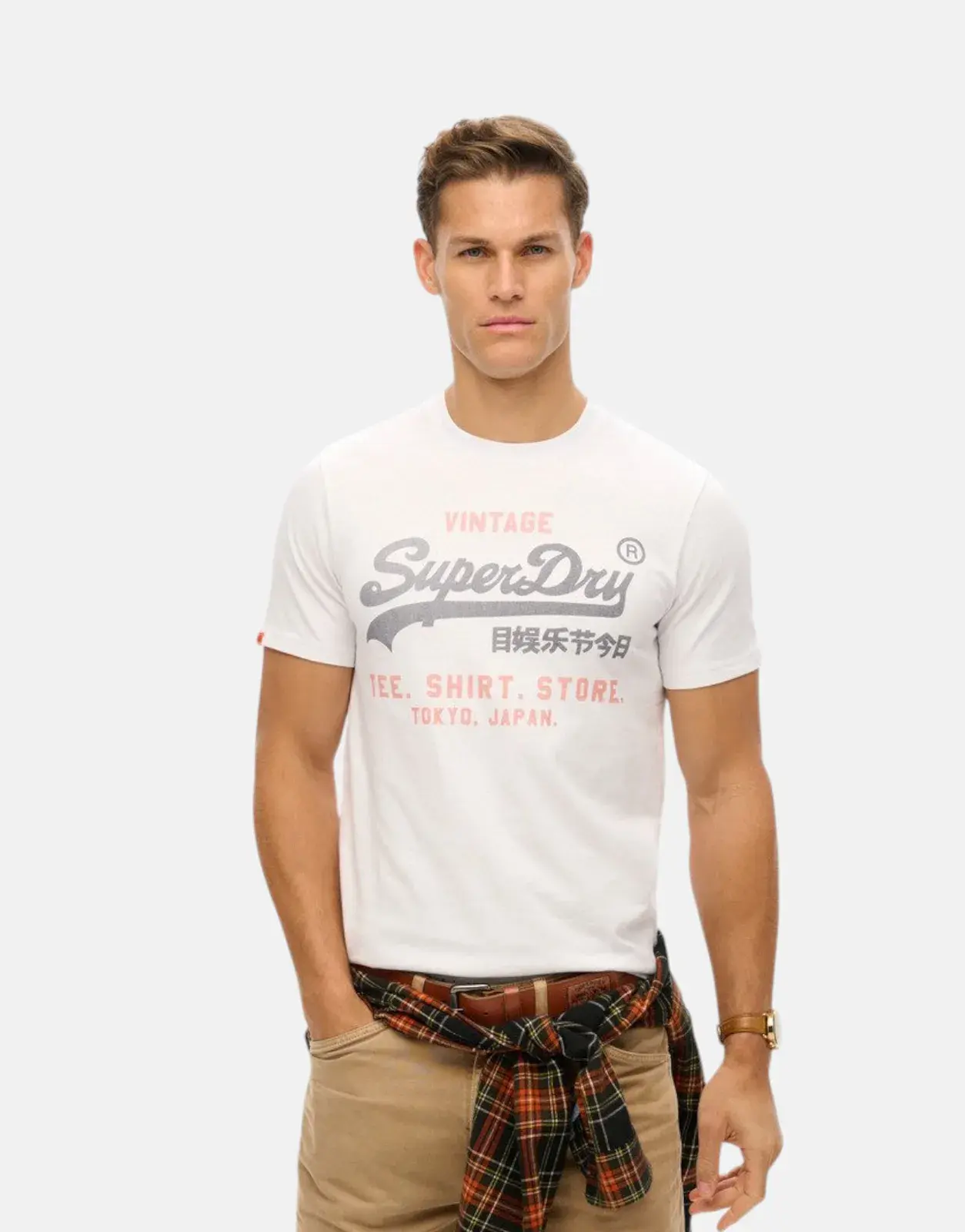 Superdry Heritage Relaxed T-Shirt White - Subwear