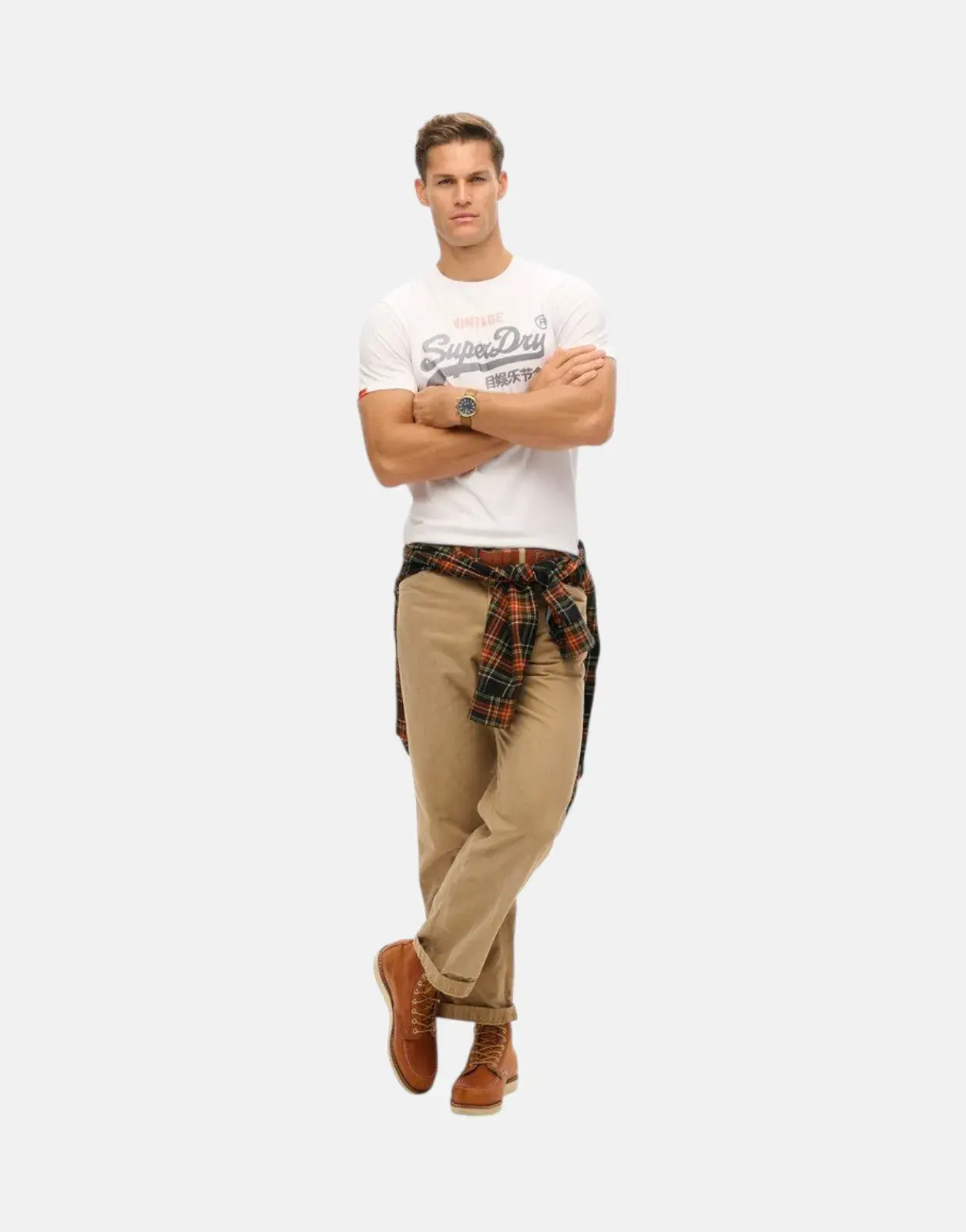 Superdry Heritage Relaxed T-Shirt White - Subwear