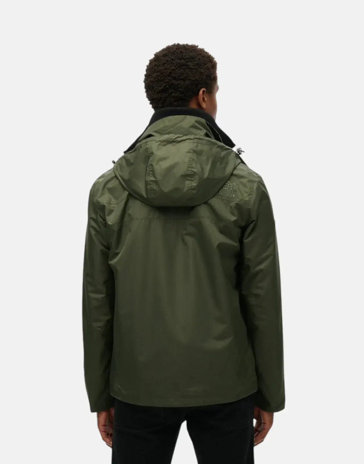 Superdry Hooded MTN Windbreaker Olive Green Jacket - Subwear