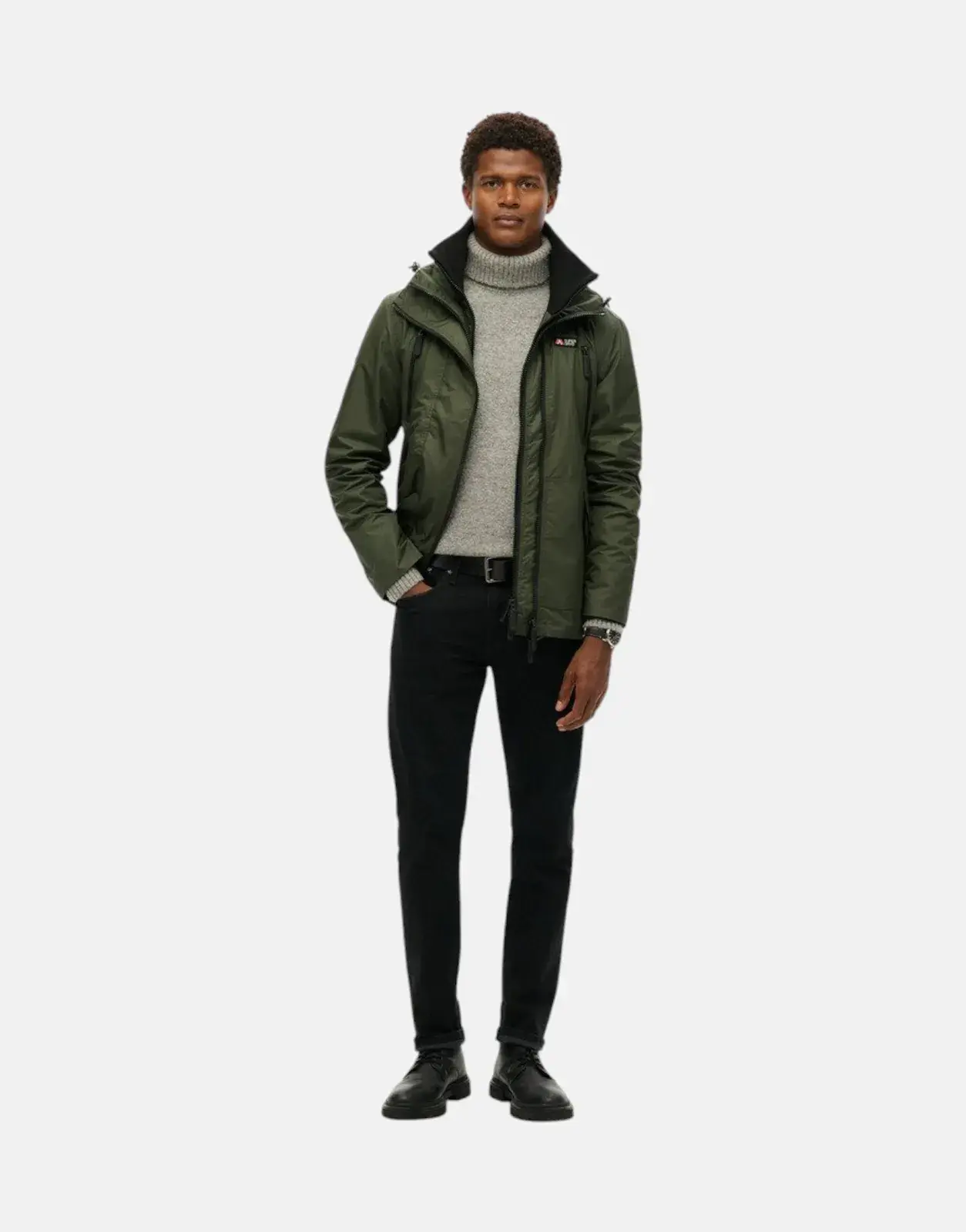 Superdry Hooded MTN Windbreaker Olive Green Jacket - Subwear