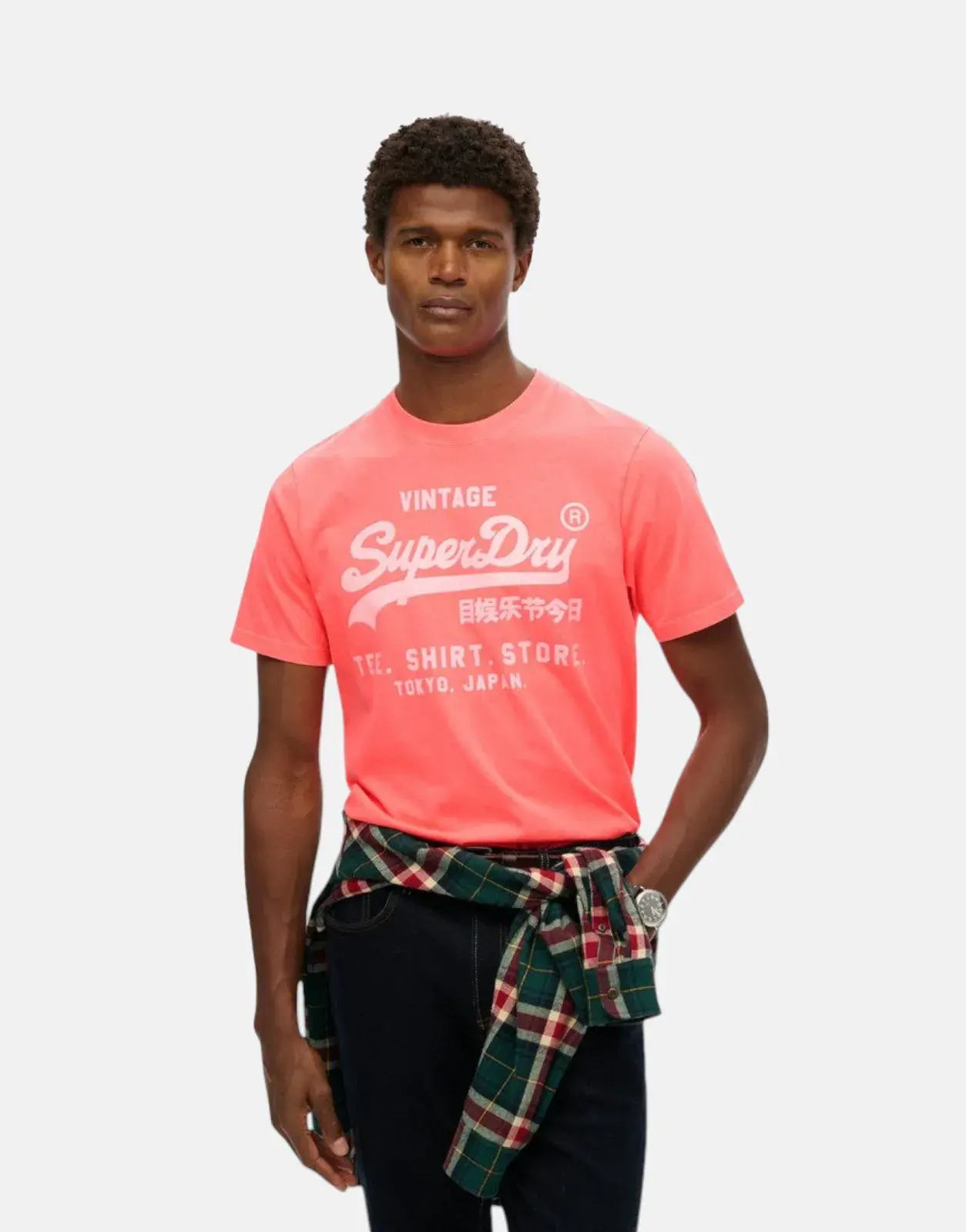 Superdry Neon Relaxed Hyper Fire Coral T-Shirt - Subwear