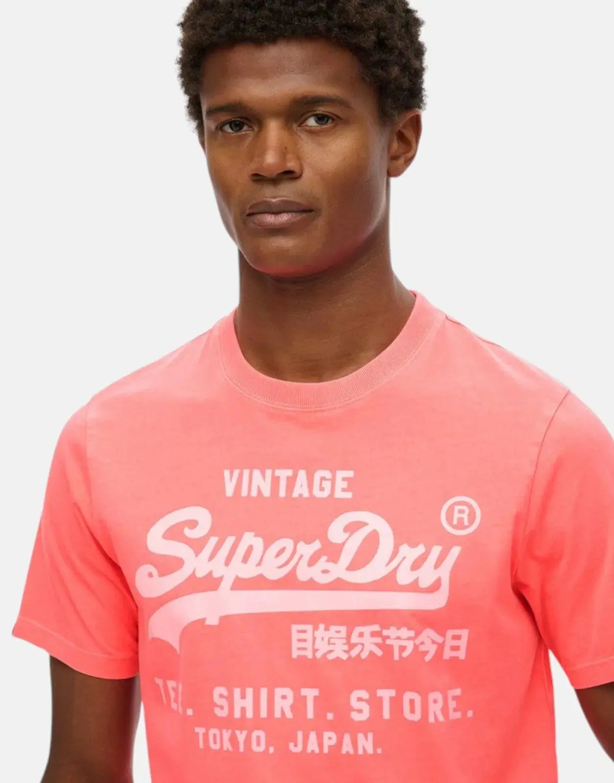 Superdry Neon Relaxed Hyper Fire Coral T-Shirt - Subwear