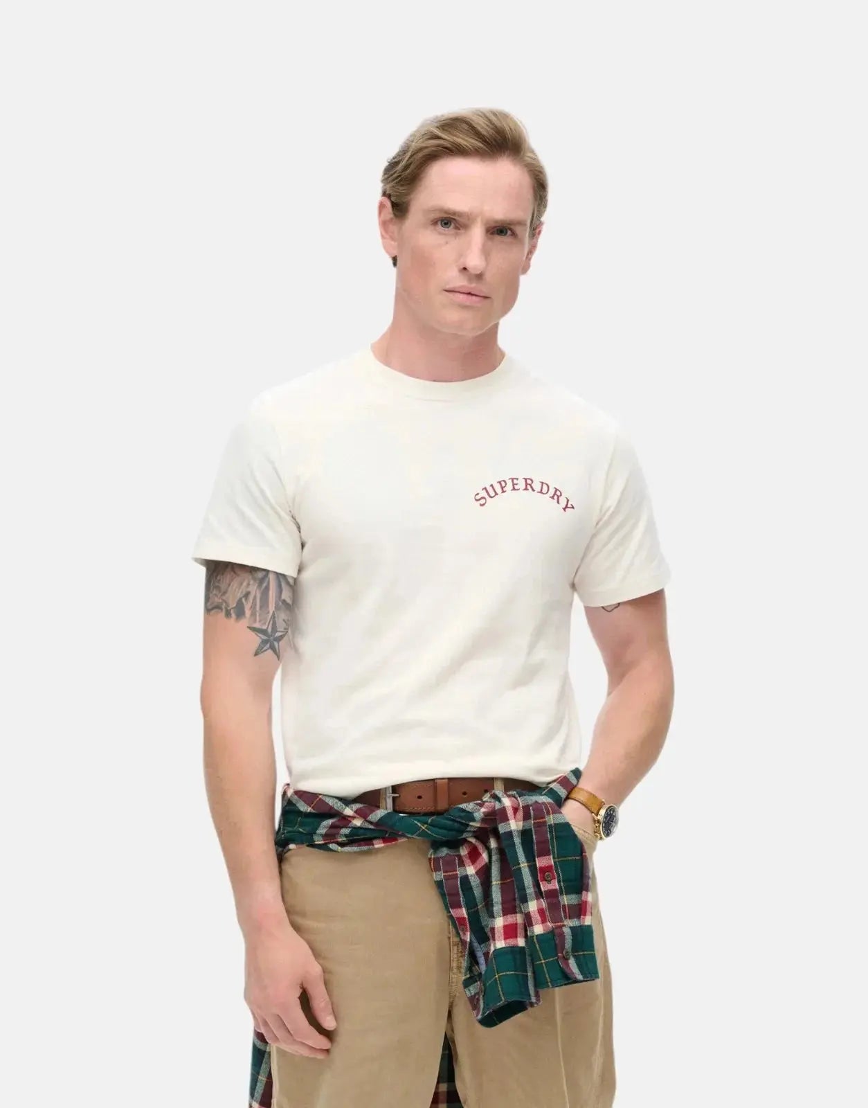 Superdry Tattoo Graphic Cream T-Shirt - Subwear