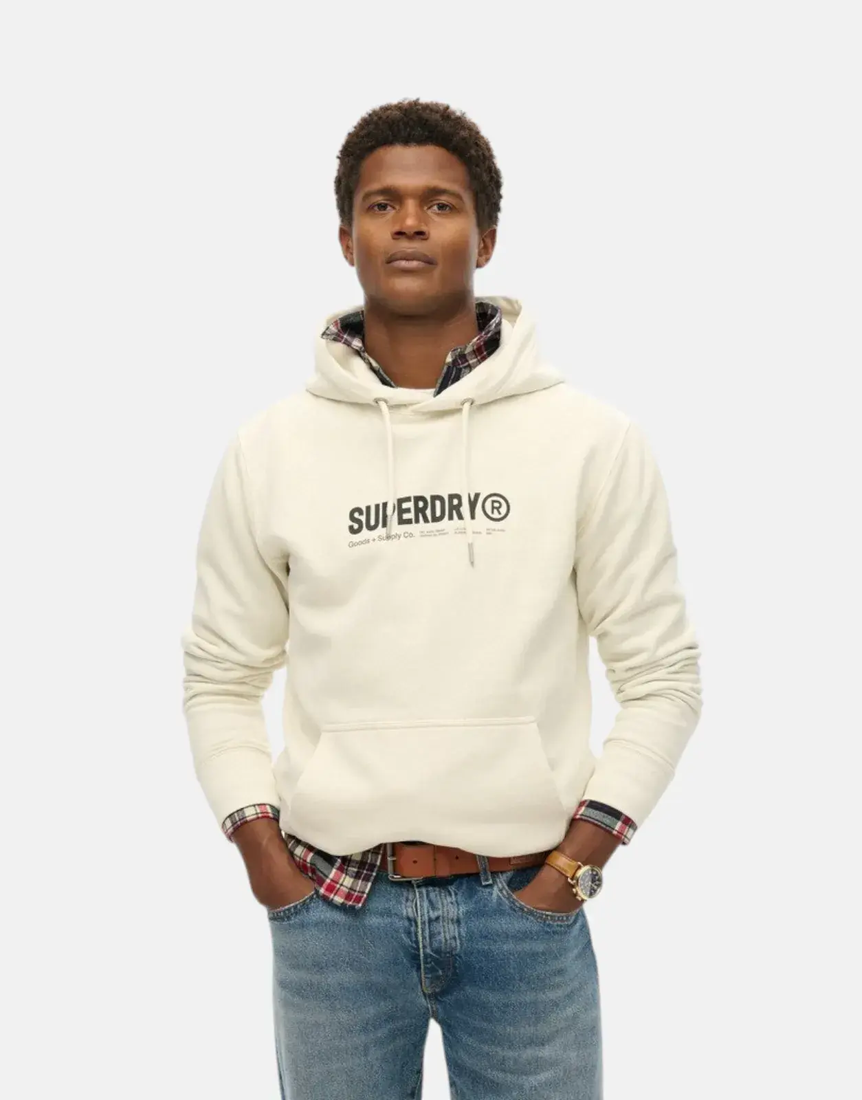 Superdry Utility Sport Chalk White Hoody - Subwear