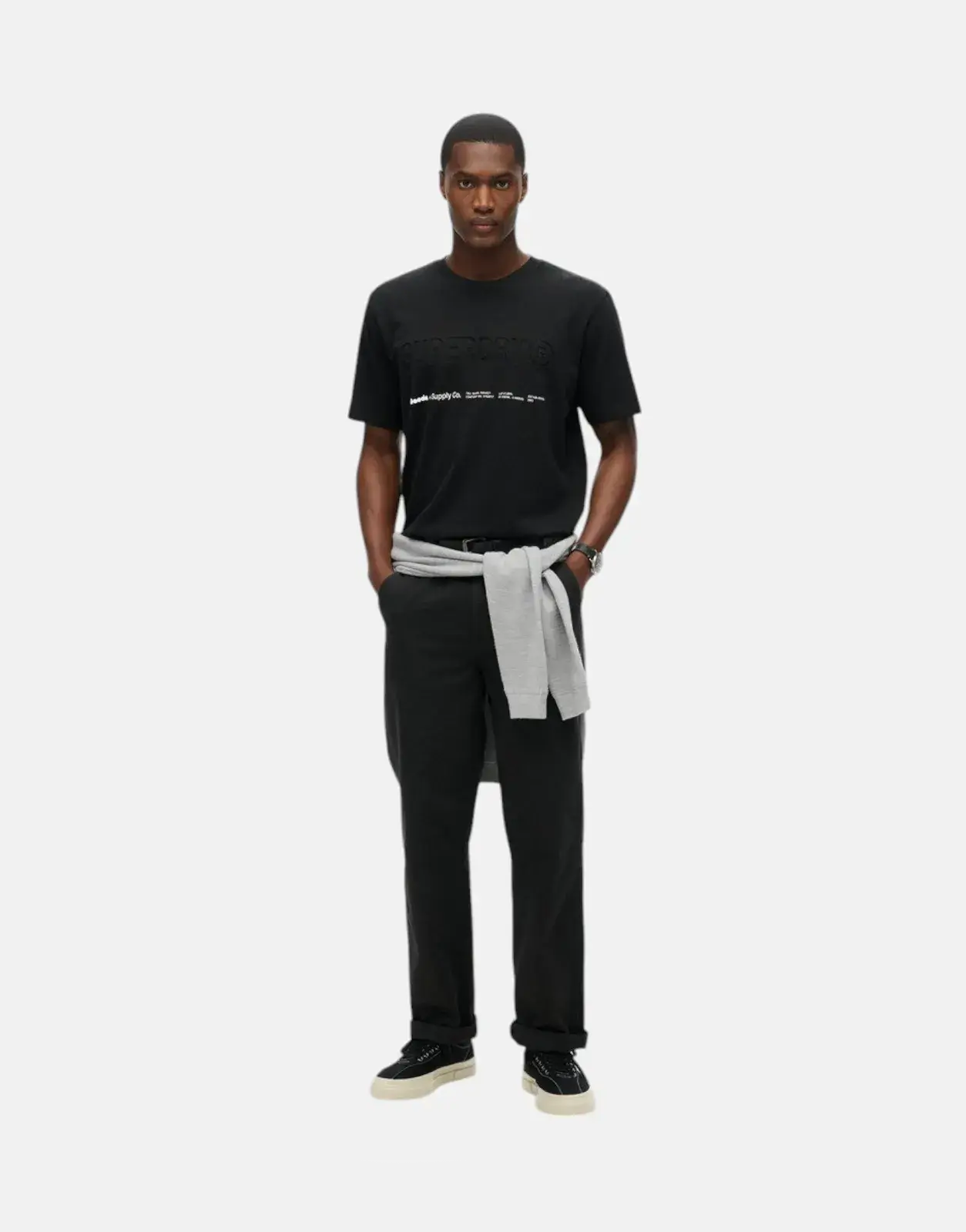Superdry Utility Sport Logo Loose Basic Black T-Shirt - Subwear