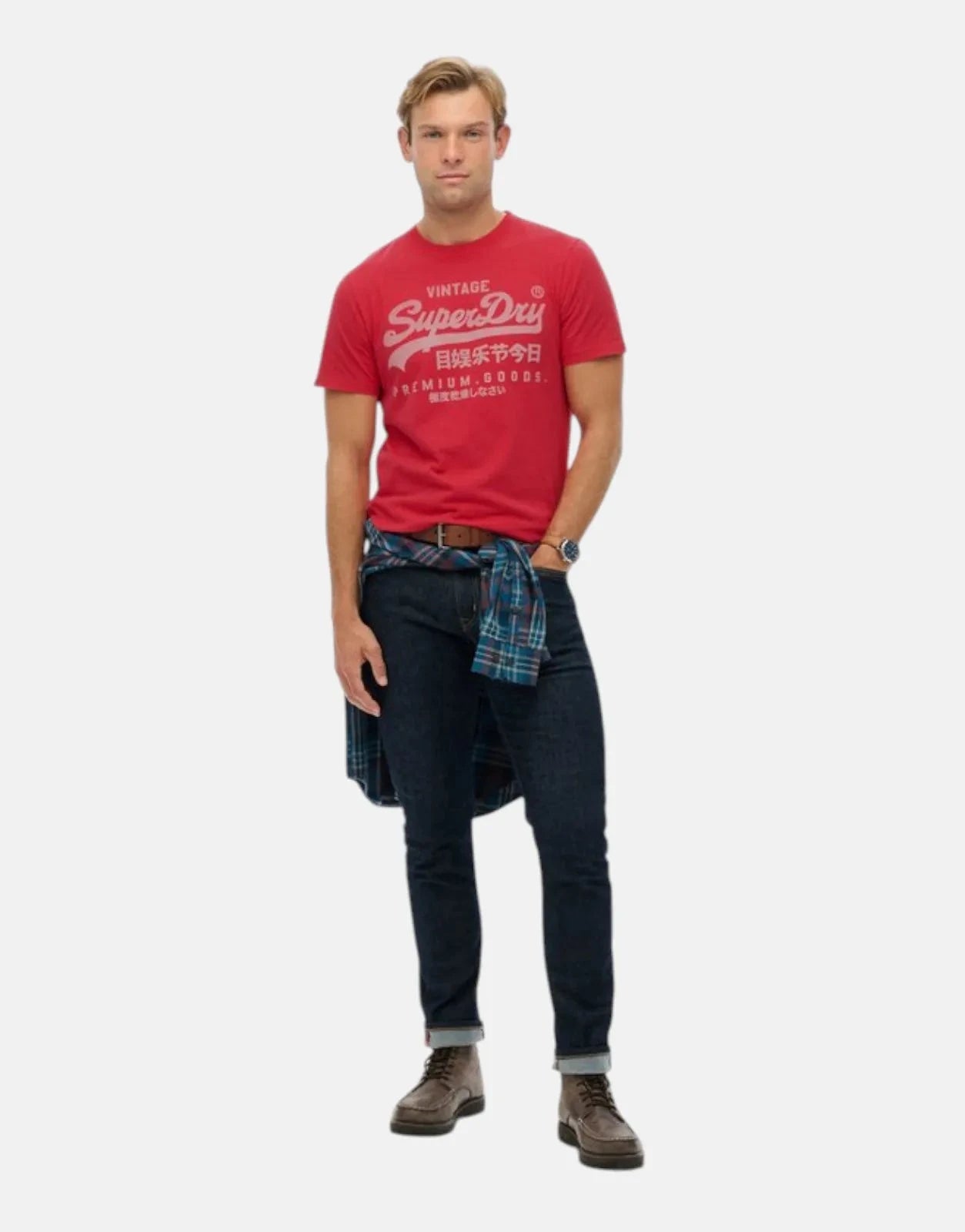 Superdry VL Classic Indiana Red T-Shirt - Subwear