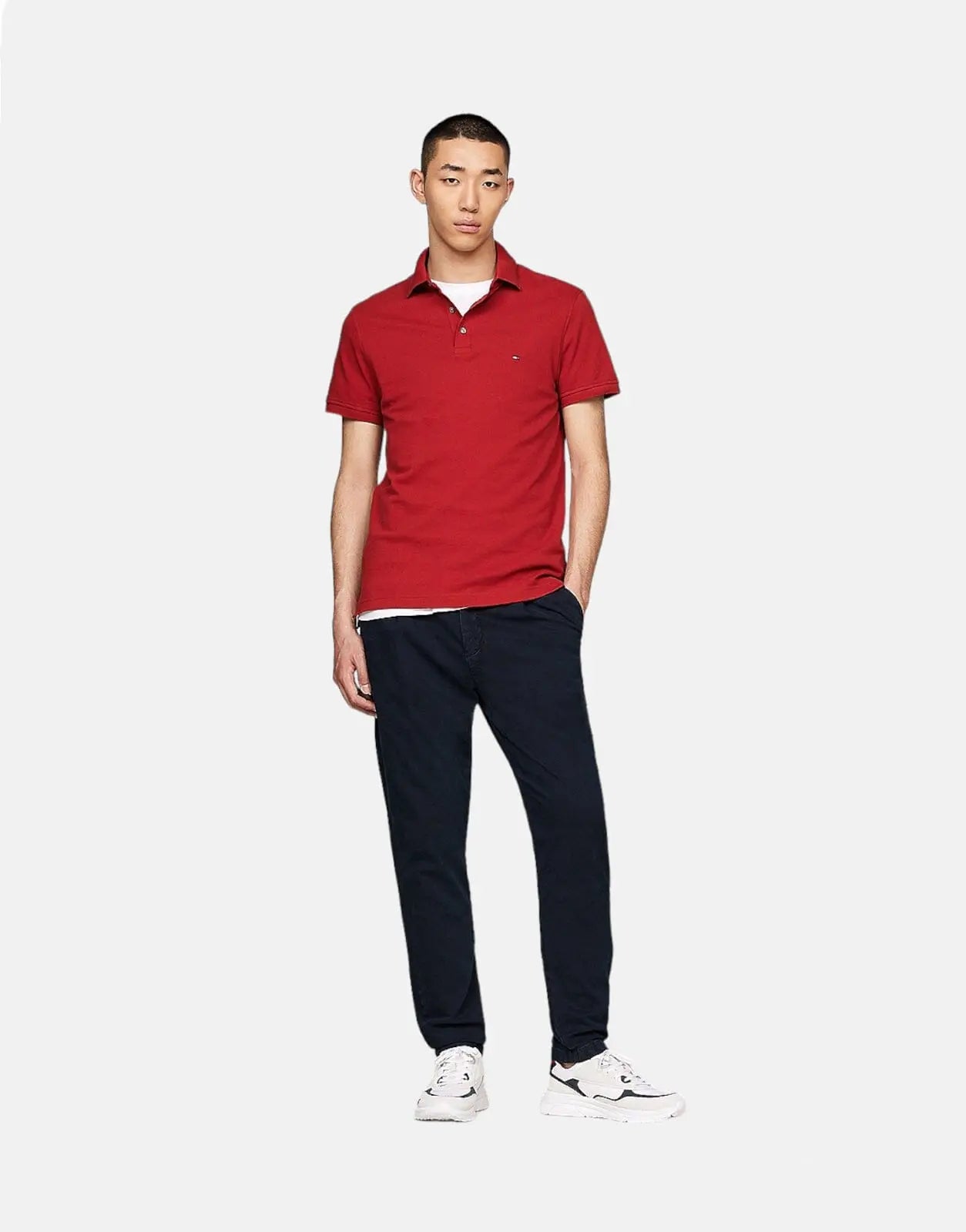 Tommy Hilfiger 1985 Slim Polo Shirt Red - Subwear