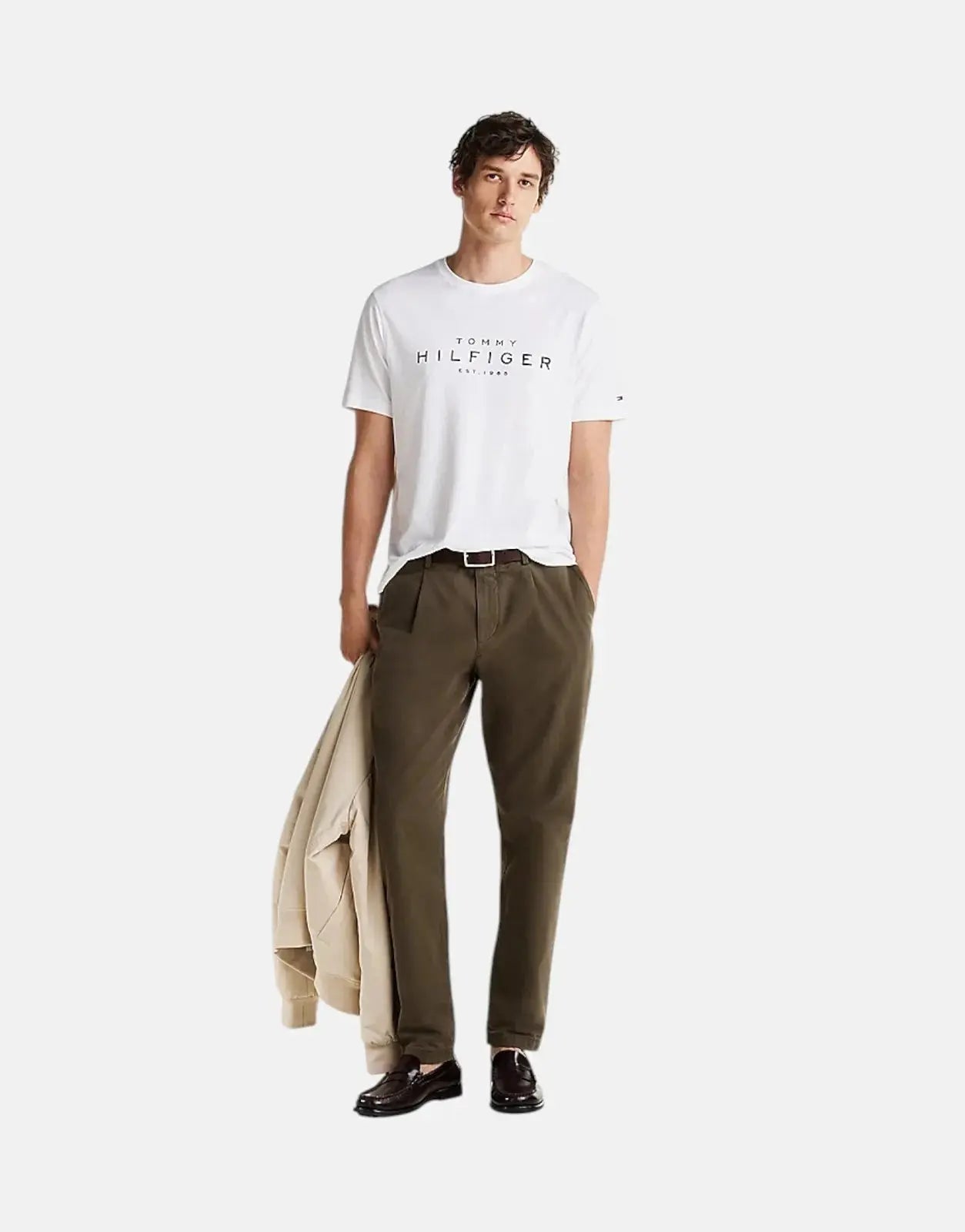 Tommy Hilfiger Big RWB White T Shirt - Subwear