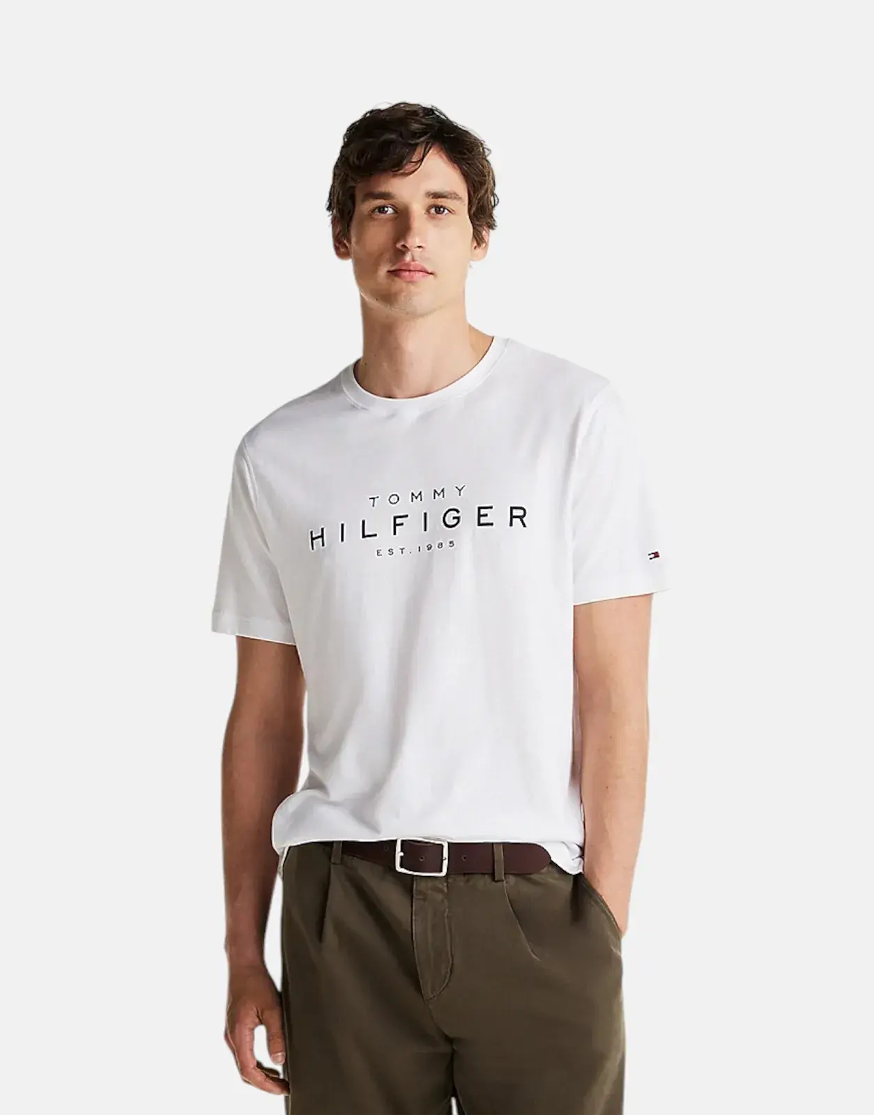 Tommy Hilfiger Big RWB White T Shirt - Subwear
