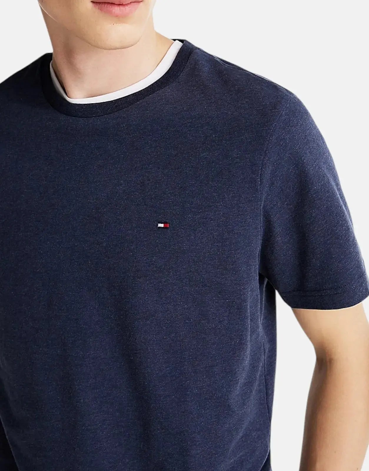 Tommy Hilfiger Essential Regular Fit Heather Navy T-Shirt - Subwear