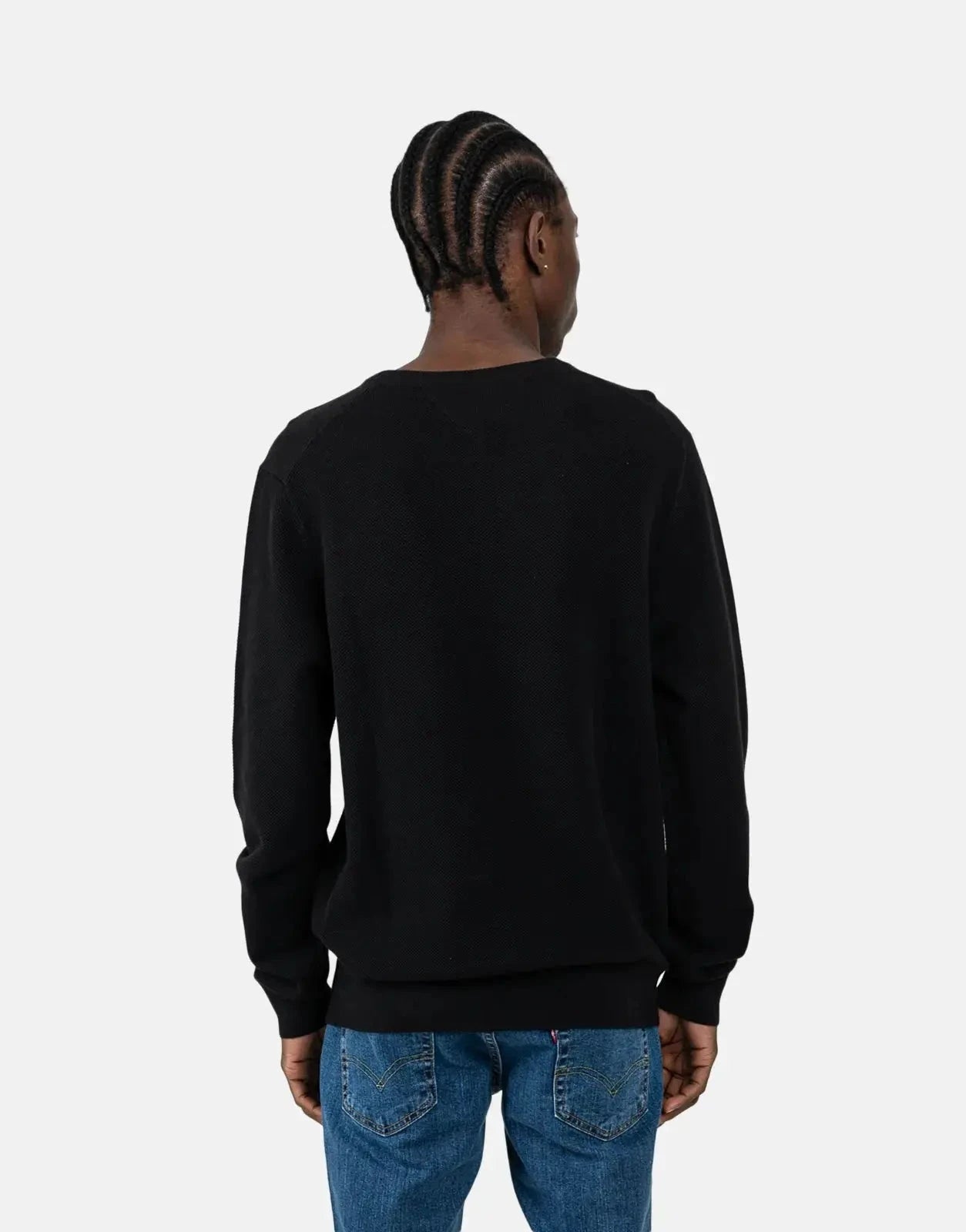 Tommy Hilfiger Essential Structure Black Crew Neck T-Shirt - Subwear