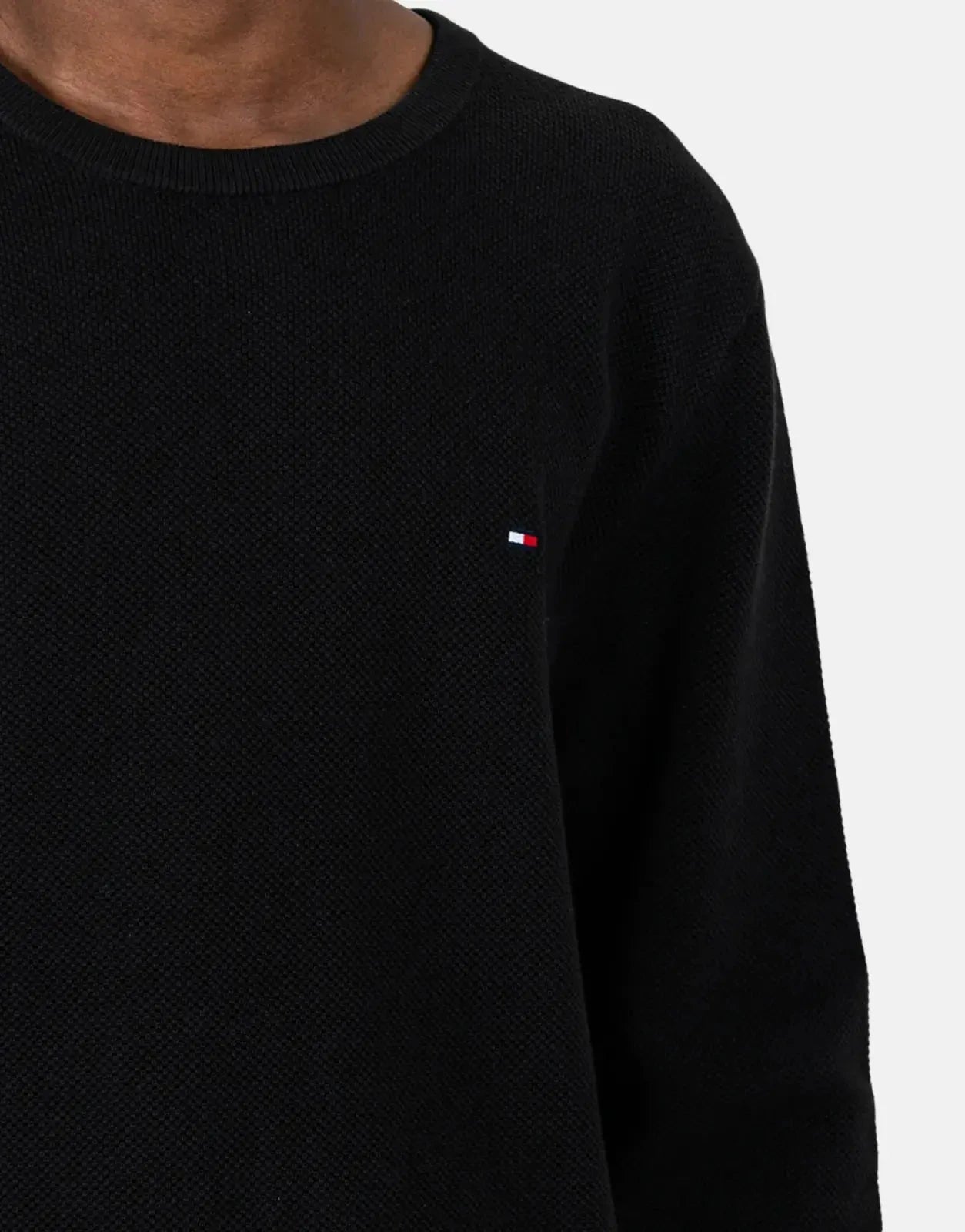 Tommy Hilfiger Essential Structure Black Crew Neck T-Shirt - Subwear