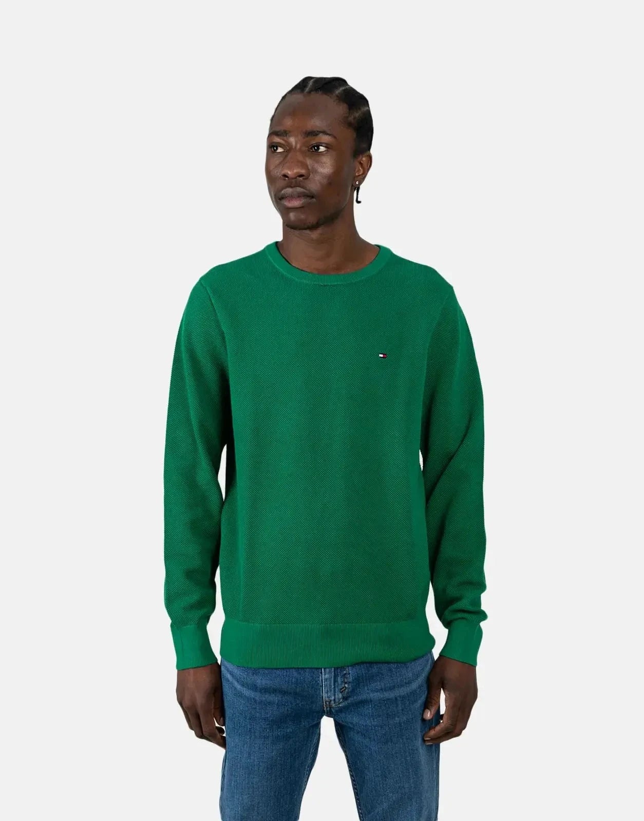 Tommy Hilfiger Essential Structure Green Crew Neck T-Shirt - Subwear