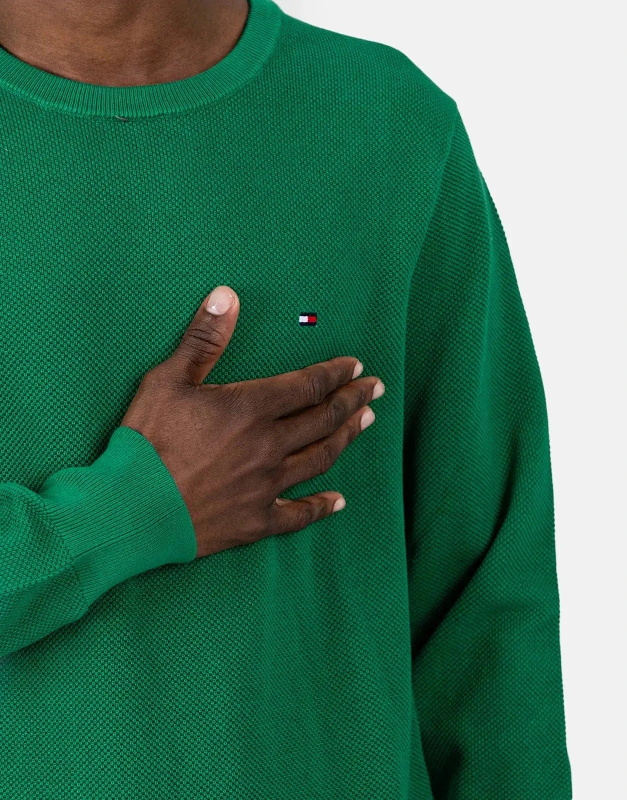Tommy Hilfiger Essential Structure Green Crew Neck T-Shirt - Subwear