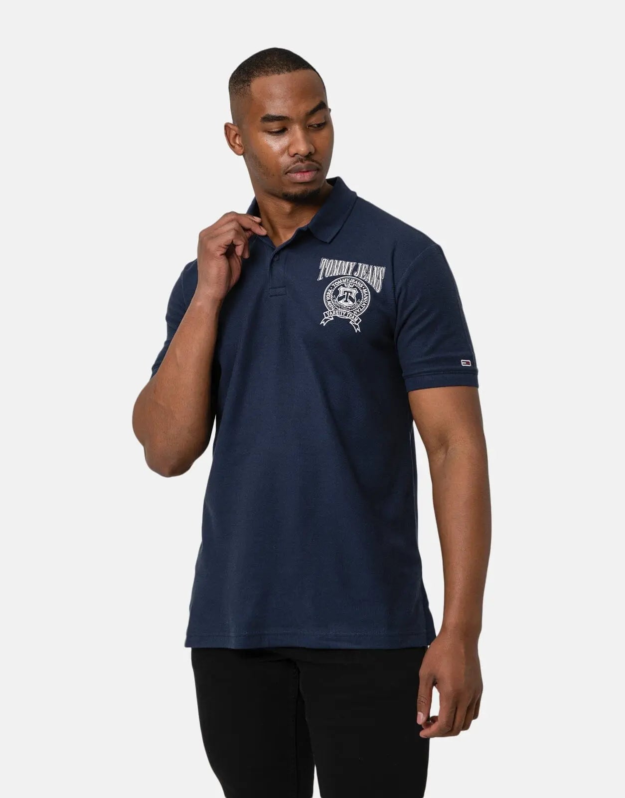 Tommy Hilfiger Jeans Rlxd Varsity Navy Polo - Subwear