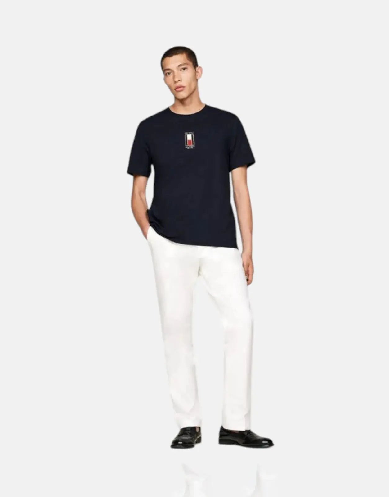 Tommy Hilfiger Vertical Flag Black T-Shirt - Subwear