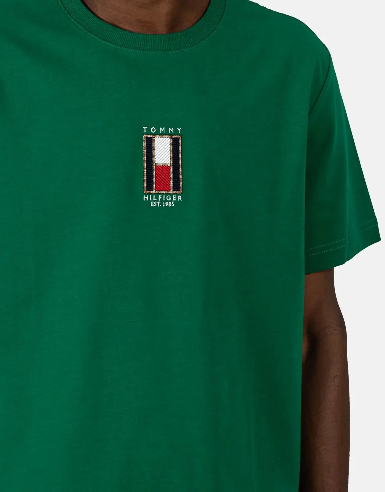 Tommy Hilfiger Vertical Flag T-Shirt Green - Subwear