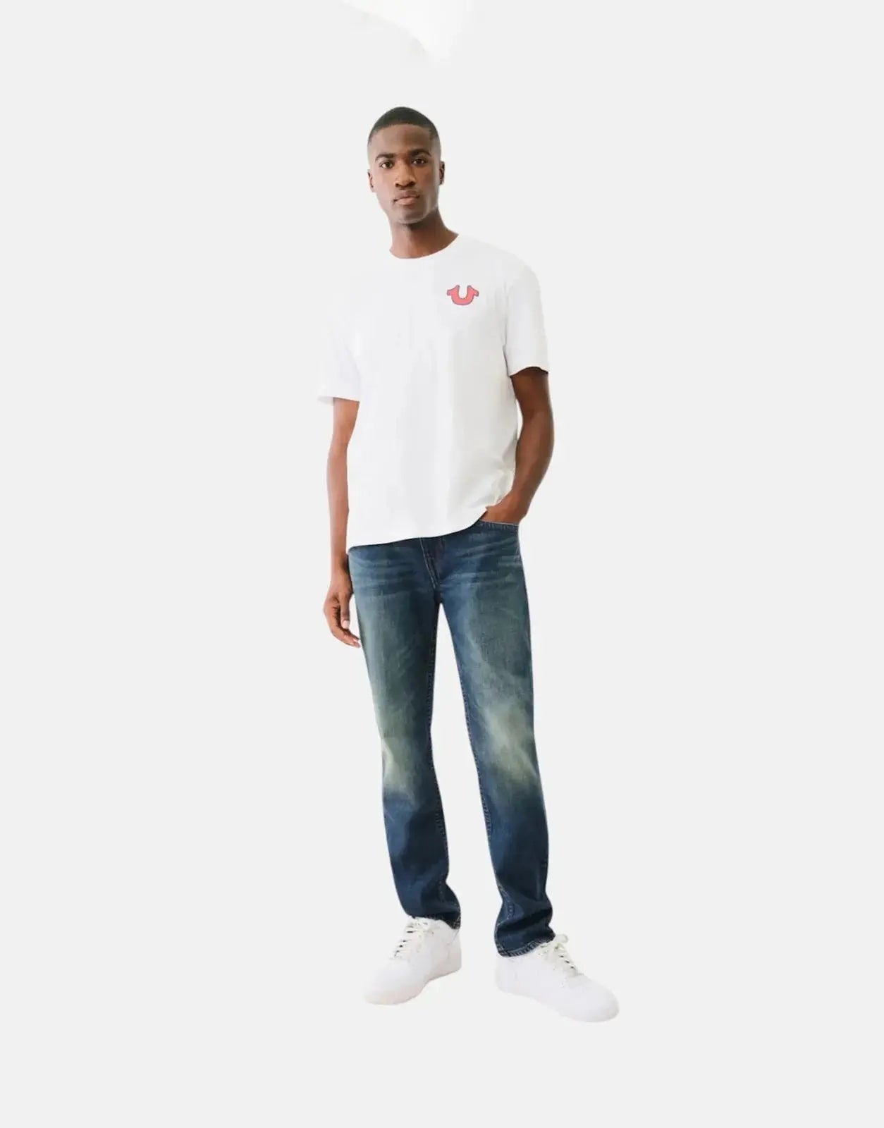 True Religion High Density Letter White T-Shirt - Subwear