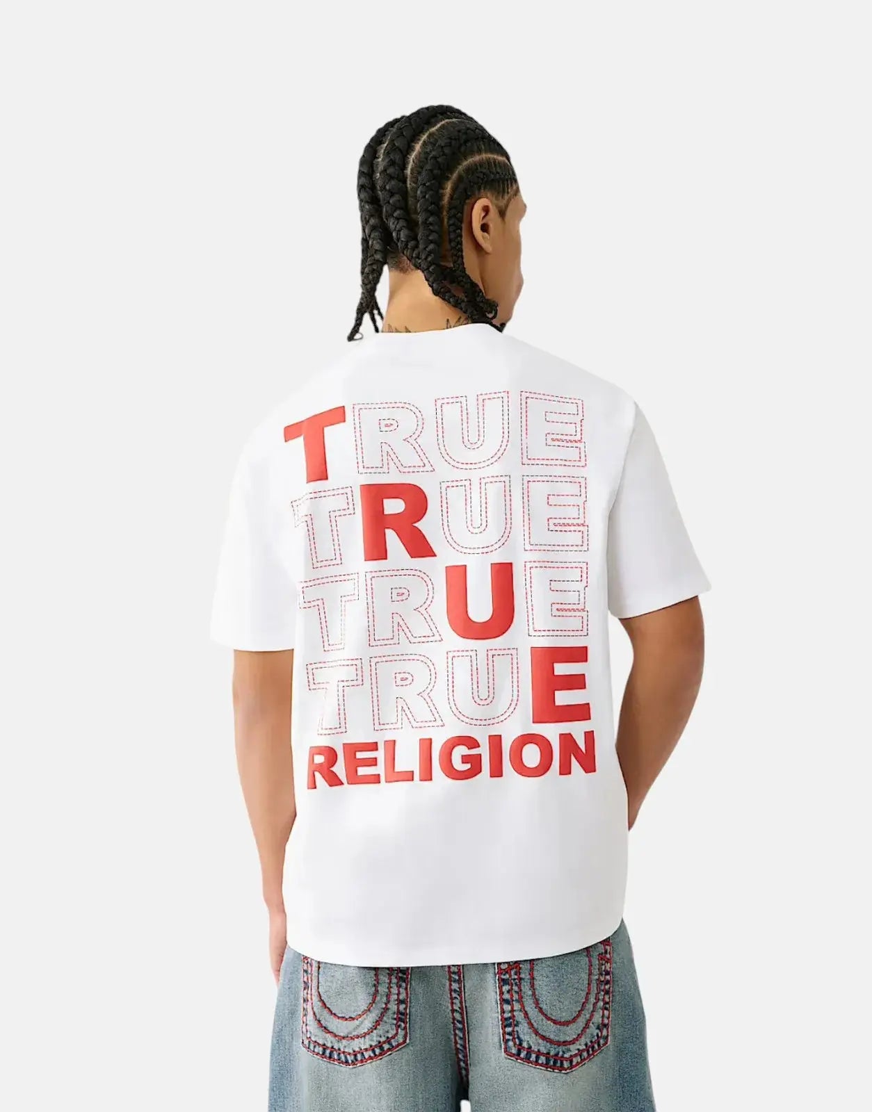 True Religion Puff Stitch T-Shirt True Religion