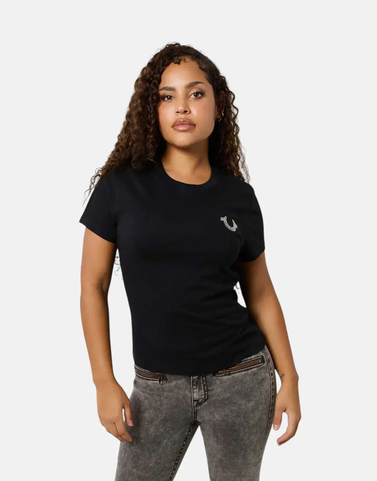 True Religion Retro Crystal Wing T-Shirt Black - Subwear