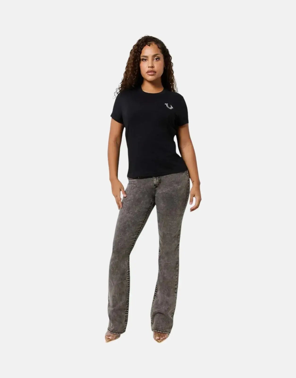 True Religion Retro Crystal Wing T-Shirt Black - Subwear