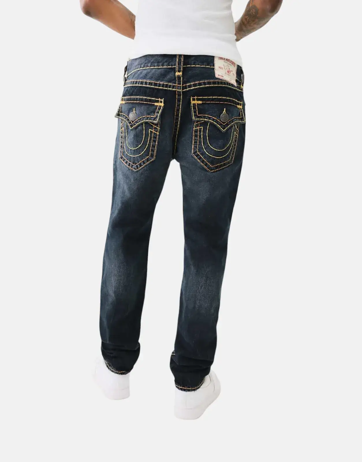 True Religion Rocco Super T Blue Black Wash Jeans - Subwear