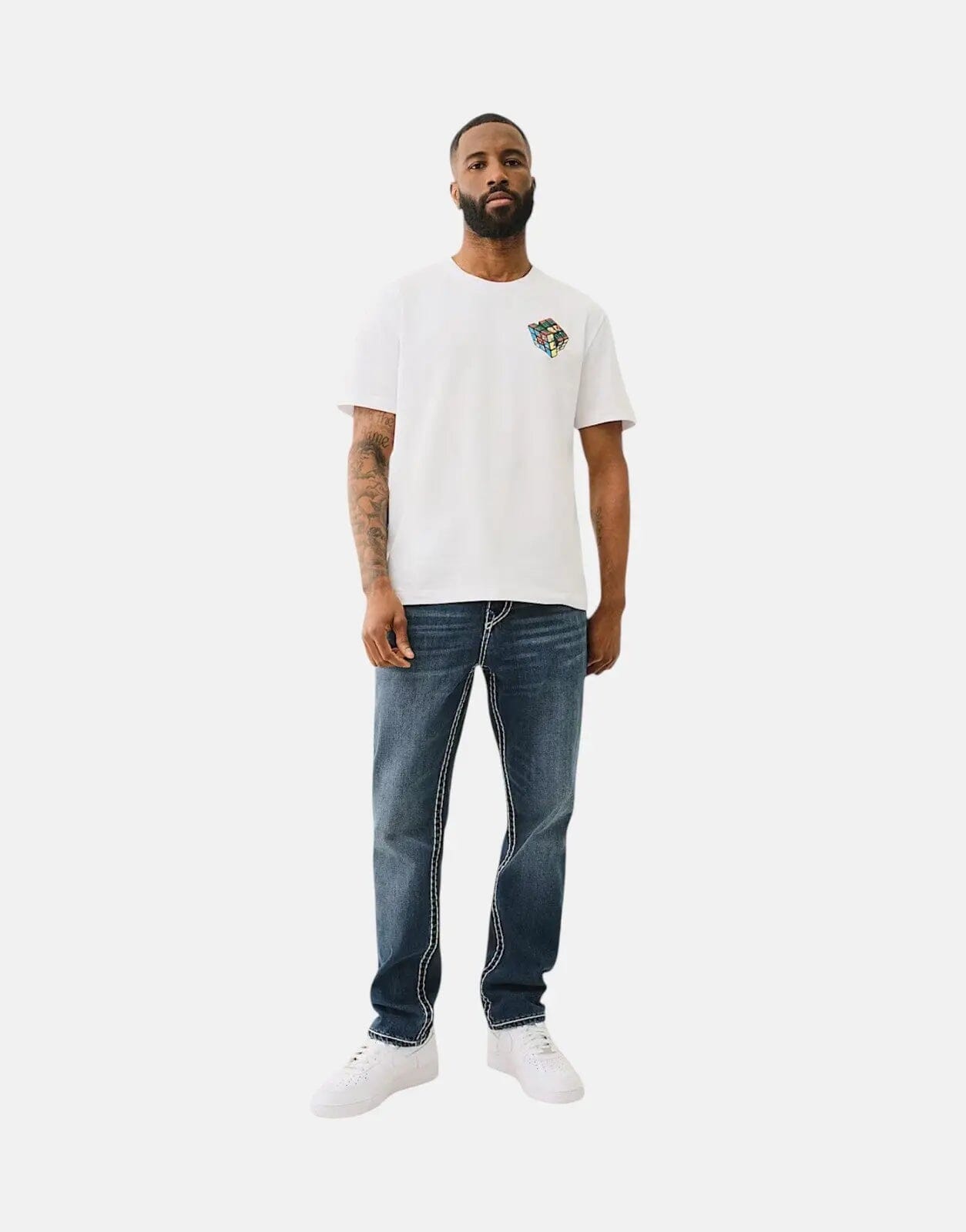 True Religion Rocco Super T Flap Blue Jeans - Subwear