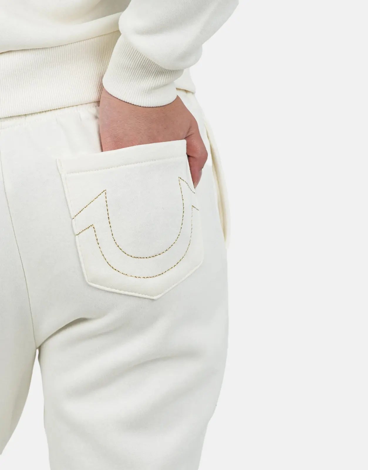 True Religion Script TR Off White Sweatpants - Subwear
