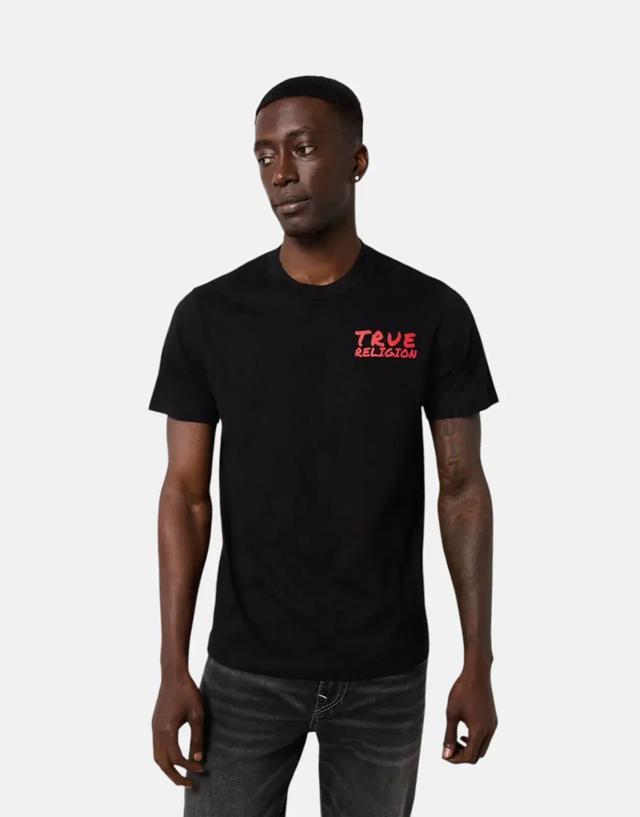 True Religion Tiger Jet T-Shirt Black - Subwear