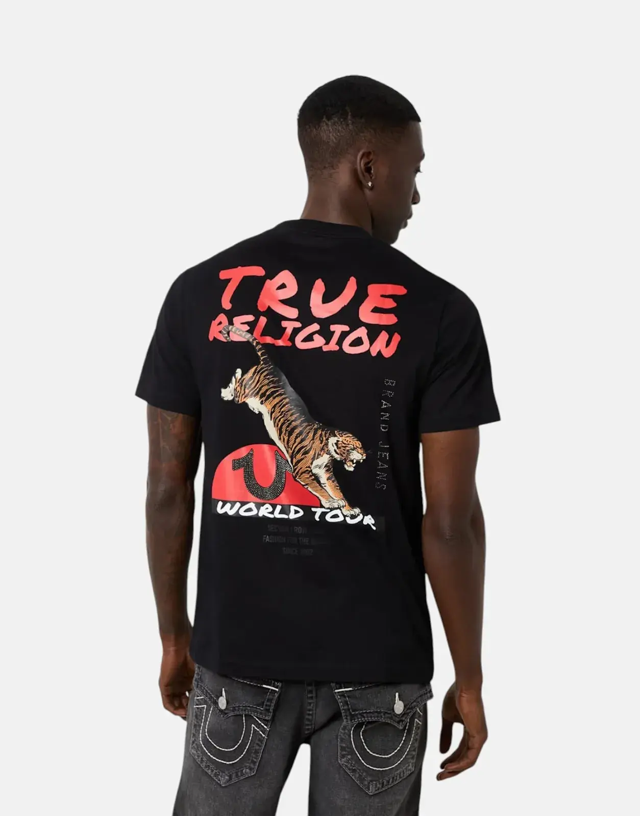 True Religion Tiger Jet T-Shirt Black - Subwear