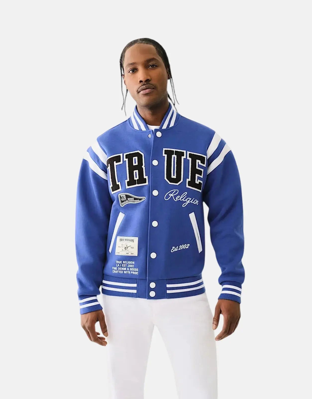 True Religion True Uni Varsity Blue/White Jacket - Subwear
