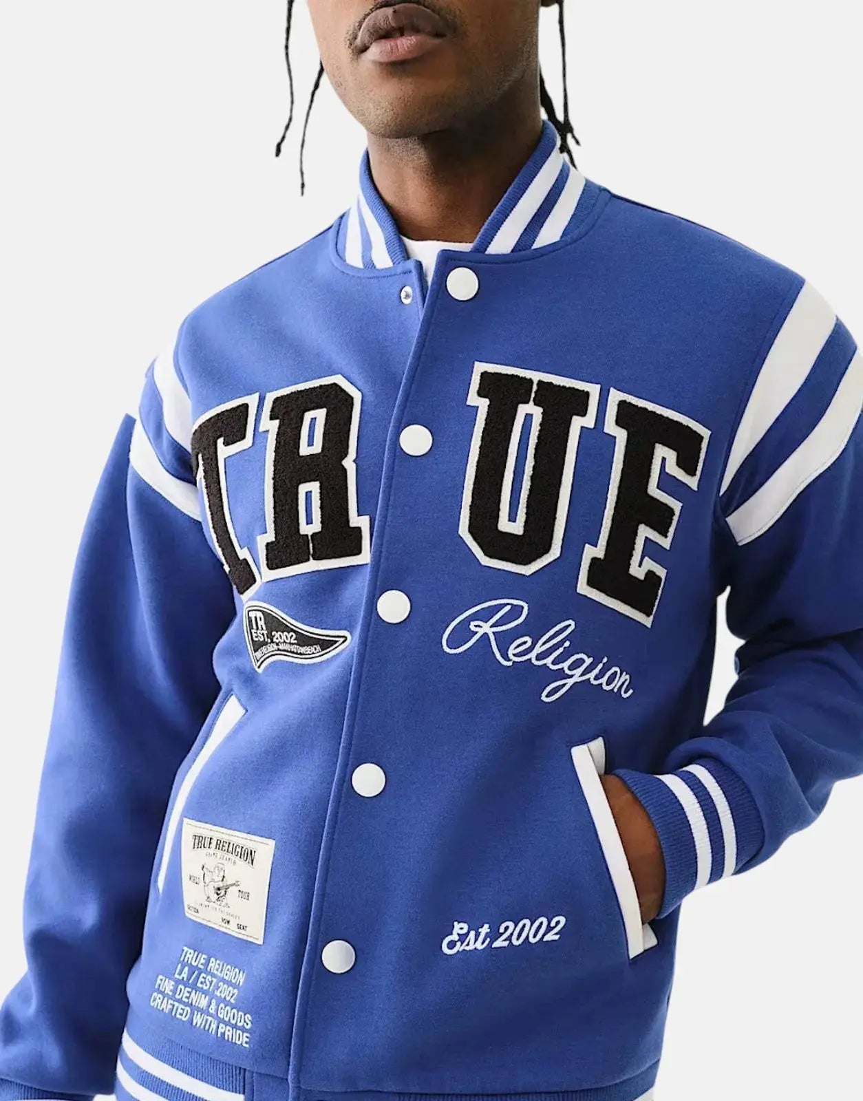 True Religion True Uni Varsity Blue/White Jacket - Subwear