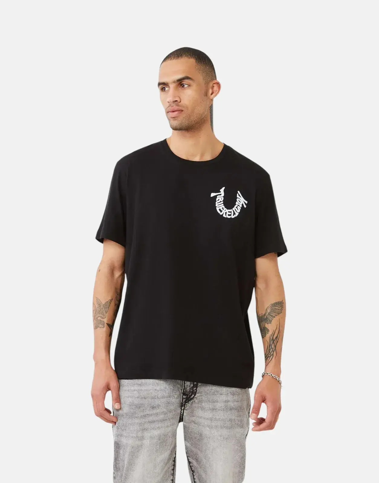 True Religion Warped T-Shirt Black - Subwear