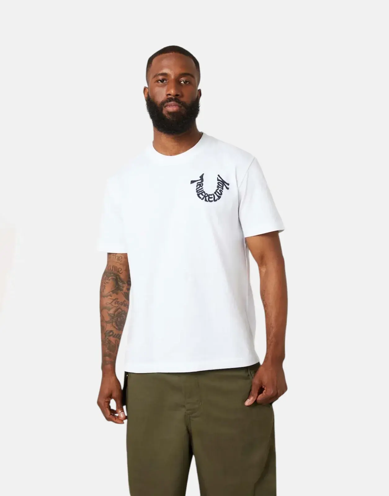 True Religion Warped White T-Shirt - Subwear