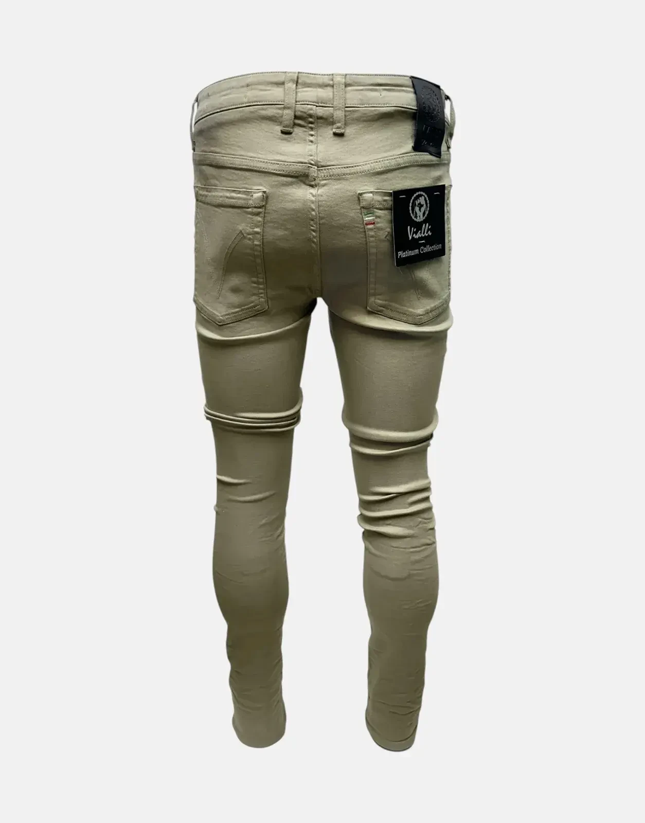 Vialli Jupieter Khaki Skinny Jeans - Subwear