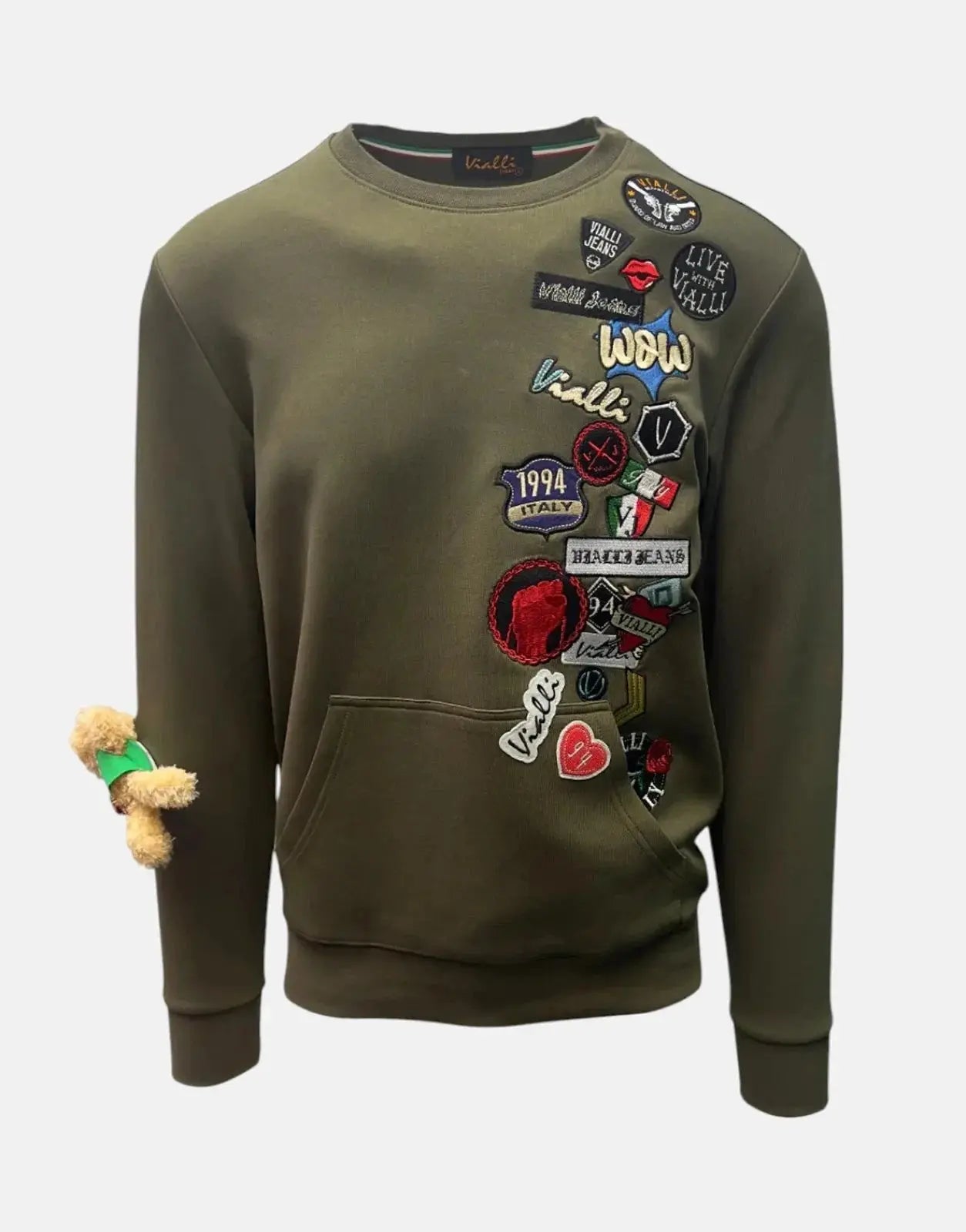 Vialli Kithent Olive Sweatshirt - Subwear