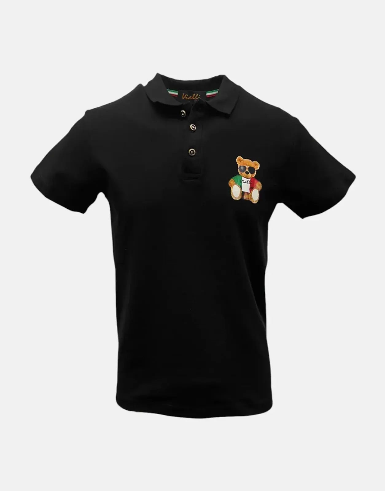 Vialli Kresta Black Polo Shirt - Subwear