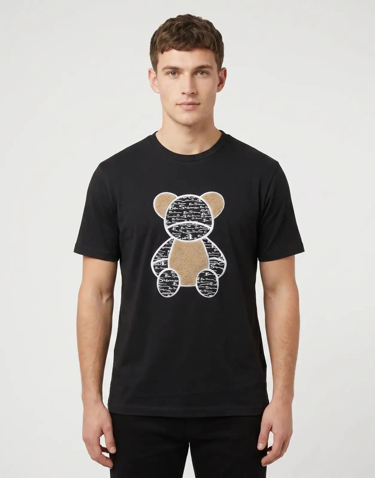 Ben Sherman BS Fur Bear 260G Black T-Shirt - Subwear