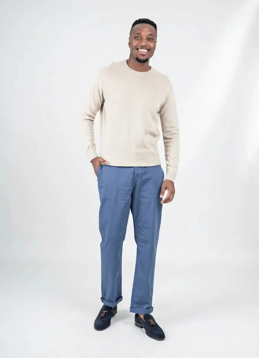 Ben Sherman Knit Crew Neck Sustained Brown Sweatshirt - Subwear