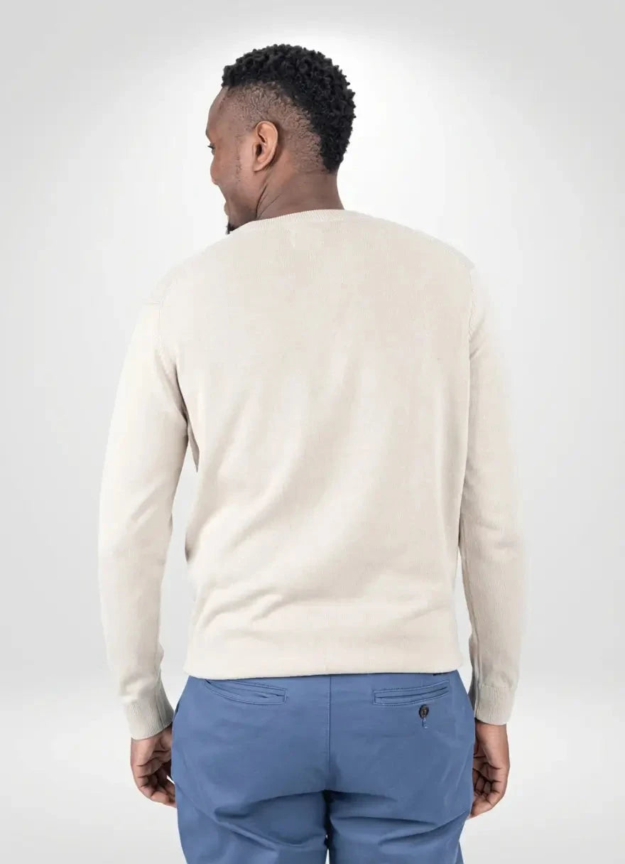 Ben Sherman Knit Crew Neck Sustained Brown Sweatshirt - Subwear