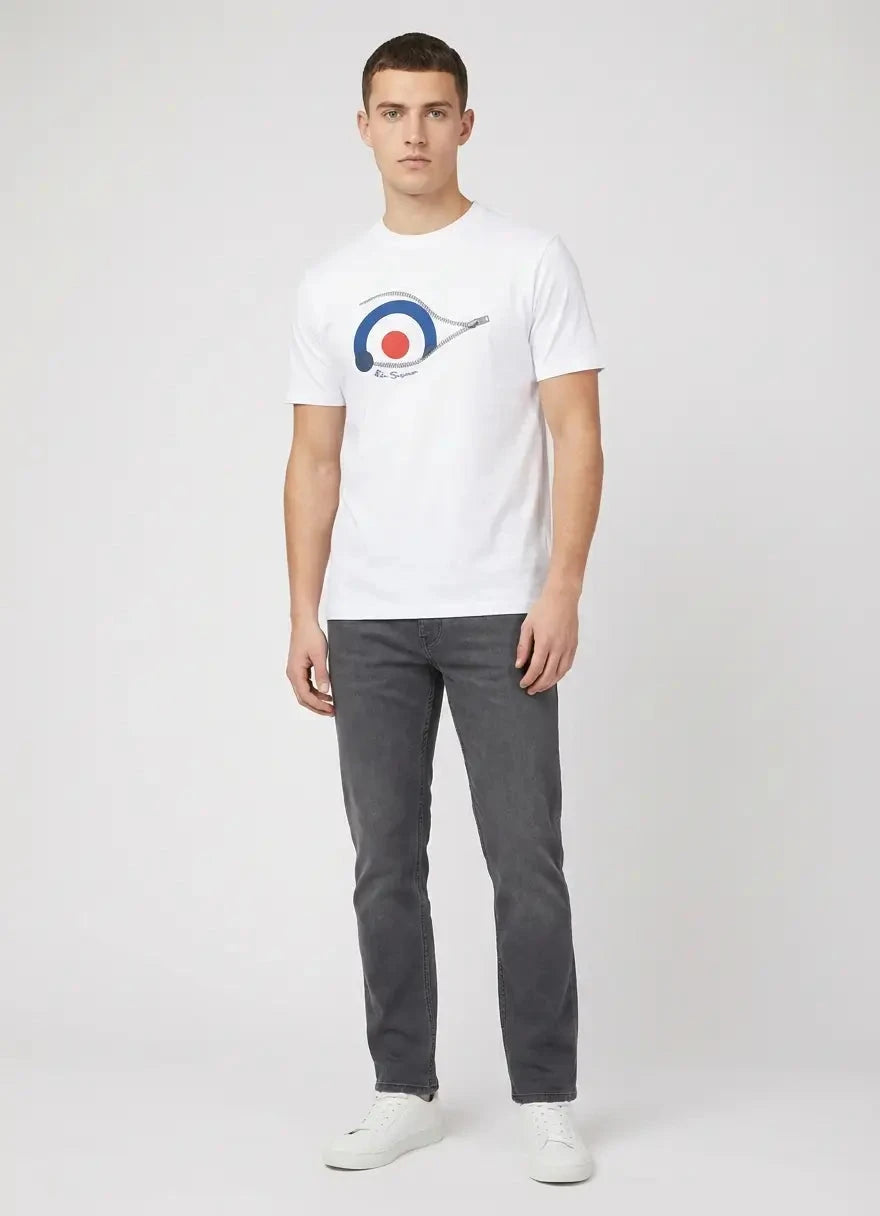 Ben Sherman Sneaky Target White T-Shirt - Subwear