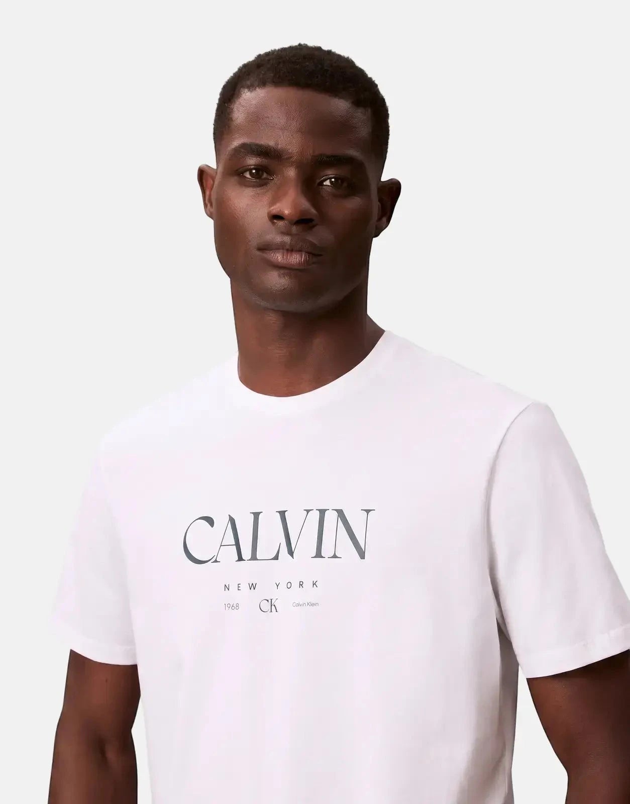 Calvin Klein 20s MSW LN Calvin Graphic White T-Shirt - Subwear