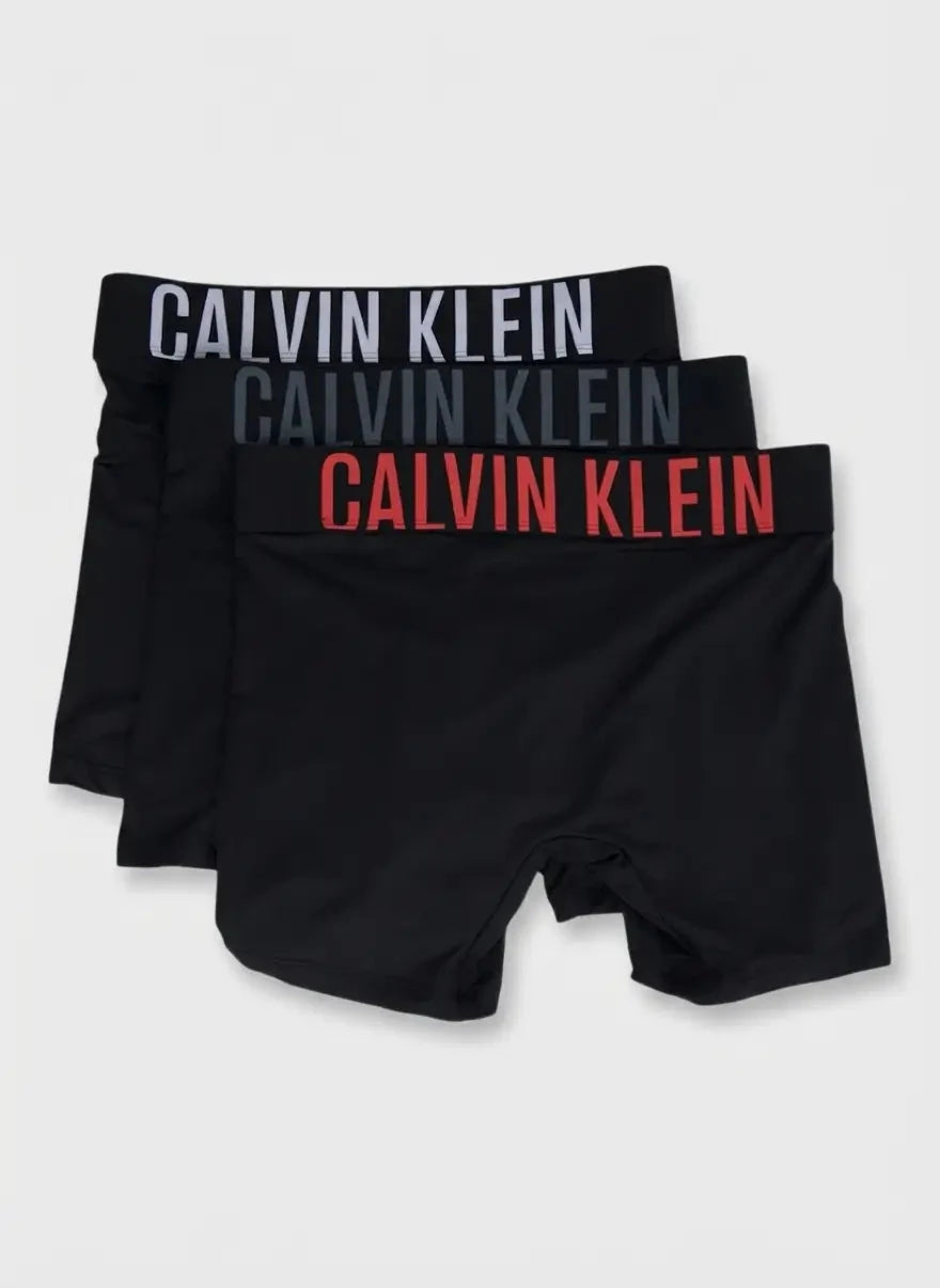 Calvin Klein 3PK Boxer Brief Underwear Blk Multi - Subwear