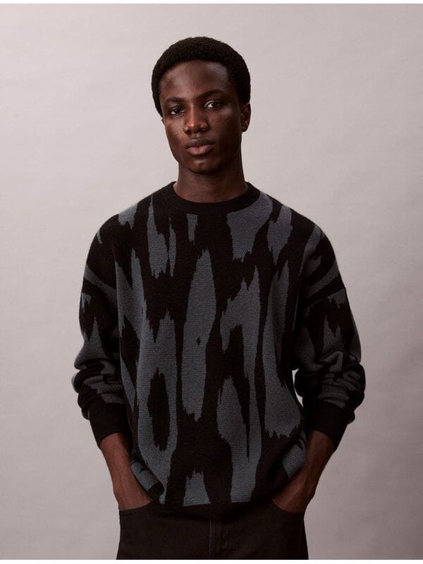 Calvin Klein Abstract Jacquard Sweatshirt - Subwear