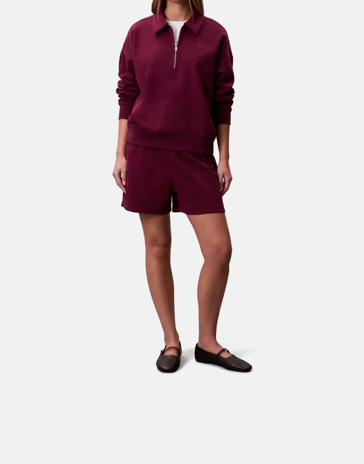 Calvin Klein Archive Terry 1/4 Polo Sweatshirt - Subwear