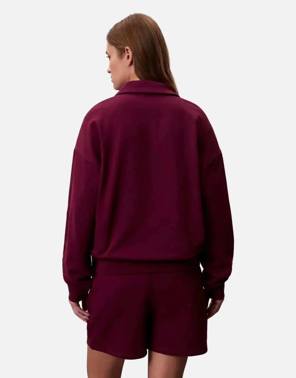 Calvin Klein Archive Terry 1/4 Polo Sweatshirt - Subwear
