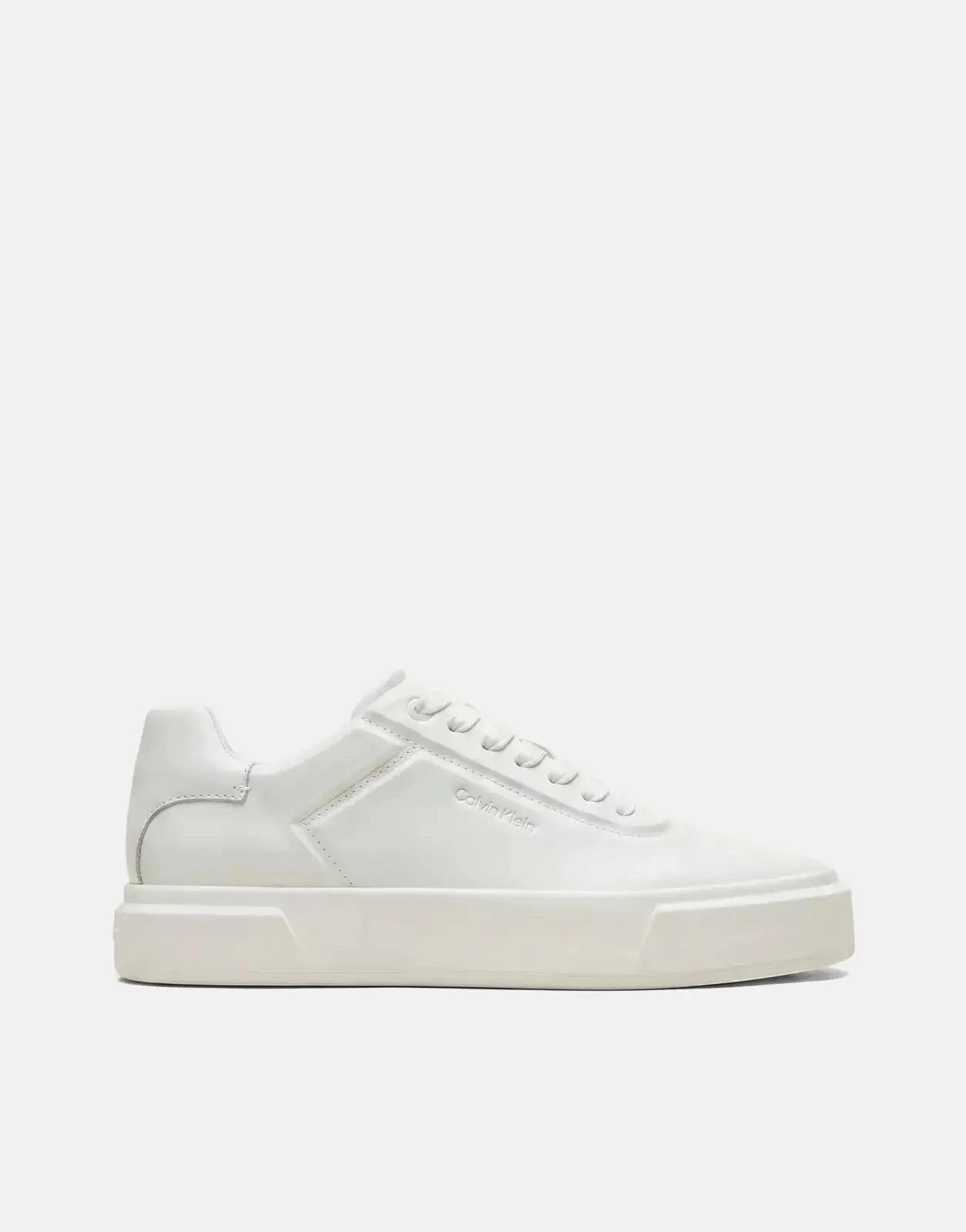 Calvin Klein Basket Cupsole OXF Laceup White Sneakers - Subwear