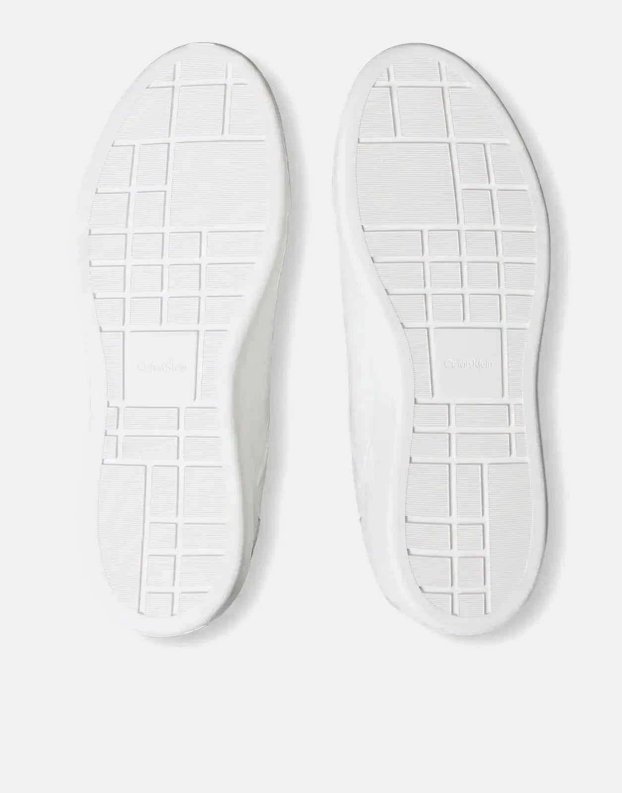 Calvin Klein Basket Cupsole Oxford Laceup White Sneakers - Subwear